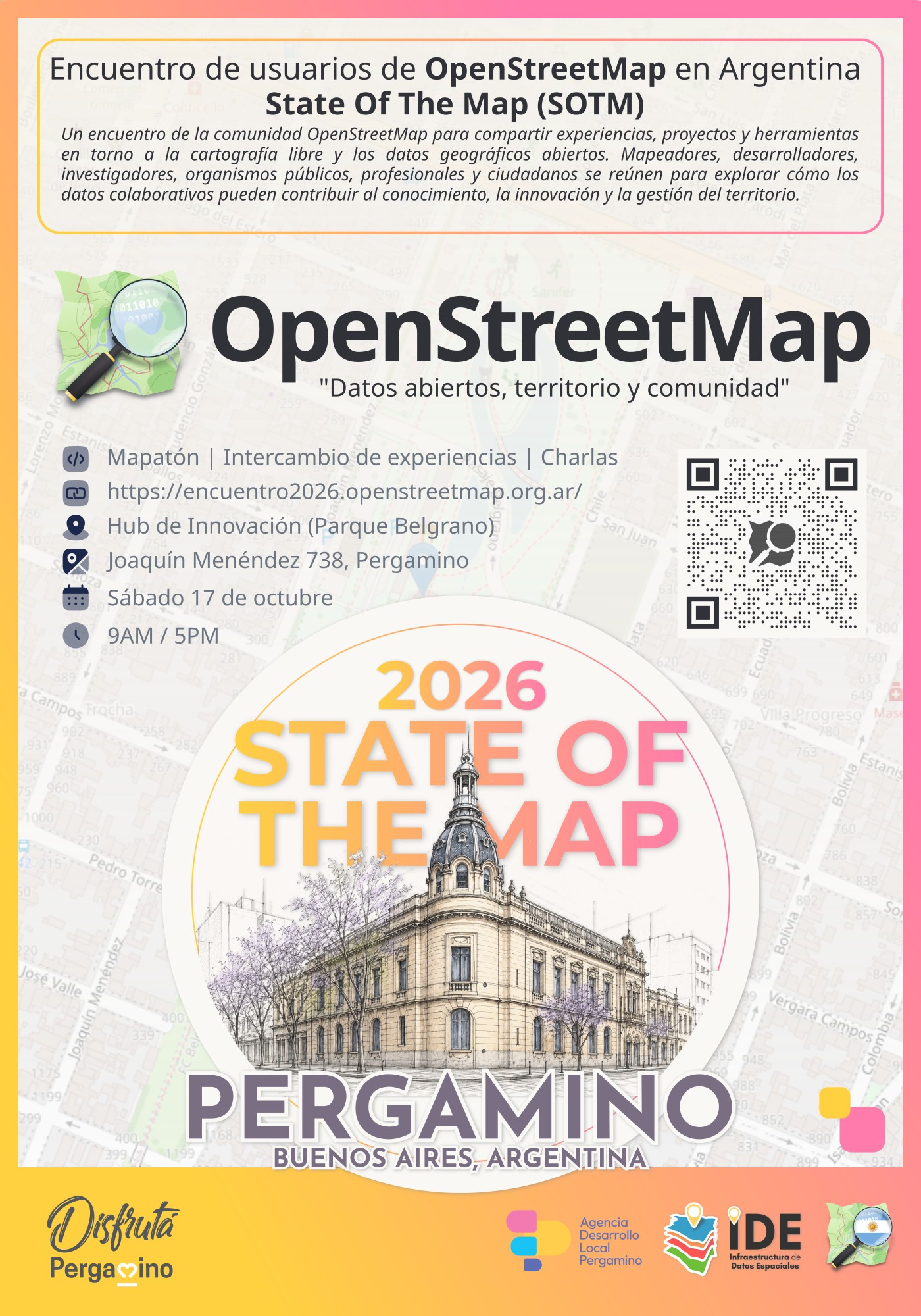 Flyer Oficial Encuentro OSM Argentina 2026